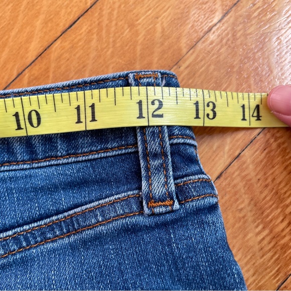 Topshop Moto Dree Cropped Blue Jeans with Frayed Hem - Picture 6 of 9